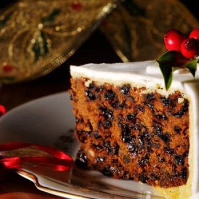 RICH BRANDIED FRUITCAKE (VEGETARIAN)