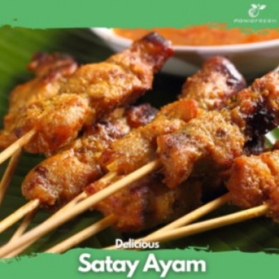 8 Stick Satay Ayam With Kuah Kacang