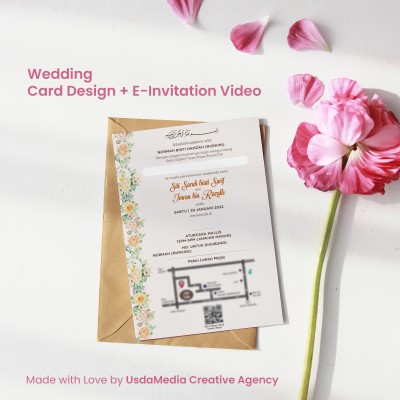 Kad Kahwin Design Printing PERCUMA E-Invitation Video