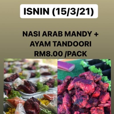 NASI ARAB MANDY + AYAM TANDOORI