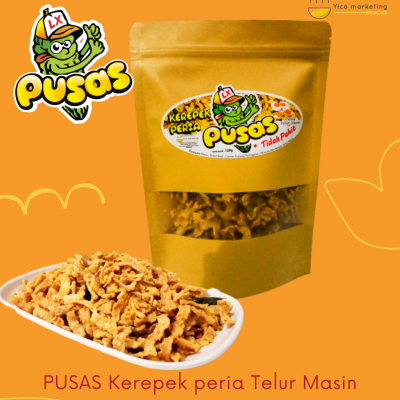 Pusas - Kerepek Peria Telur Masin
