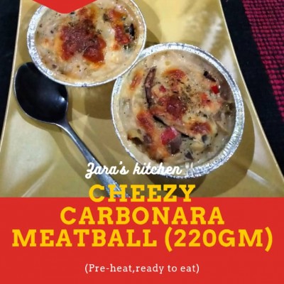 CHEEZY CARBONARA MEATBALL