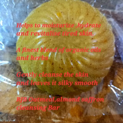 RJB OATMEAL ALMOND SAFFRON NATURAL SOAP