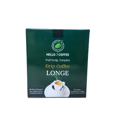 Hello 5 Coffee Drip Coffee LONGE 12g x 10 pcs (120g)