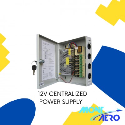 CENTRALISED 12V 5A POWER SUPPLY IN METAL CASING