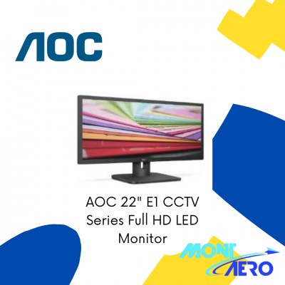 AOC 22" E1 CCTV SERIES FULL HD LED MONITOR