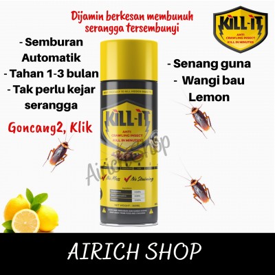KILL-IT SPRAY INSECTS COCKROACH KILLER