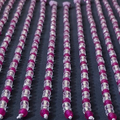 PURPLE BEADED CURTAIN