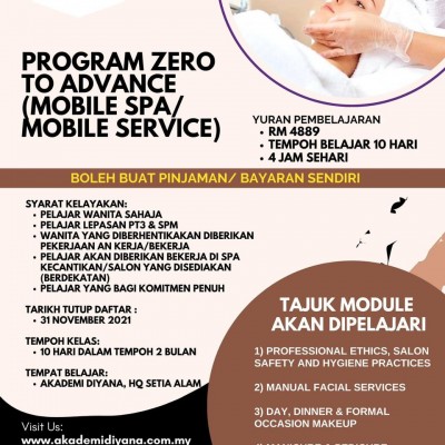 MOBILE SPA MOBILE SERVICE (ZERO TO ADVANCE)