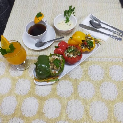 CAPSICUM MUSHROOM STUFFED SET