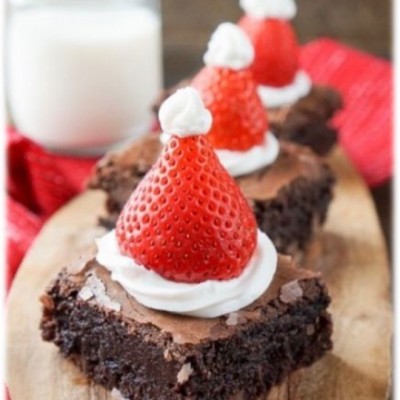 Classic Santa Brownies