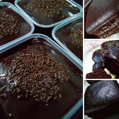 KEK COKLAT MOIST LELEH