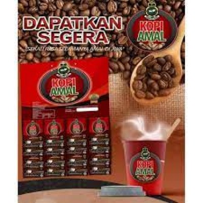 [KOPI AMAL]  Original Habbatus Sauda Segera Bancuh 3-dlm-1, Sedap, Pekat, Pasti Kaw, Buang Angin | Bentuk Papan (20 sachets)