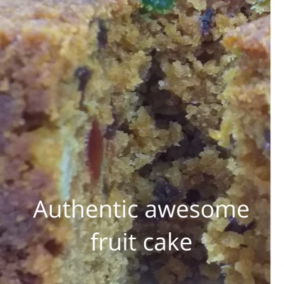 AUTHENTIC STEAM FRUIT CAKE