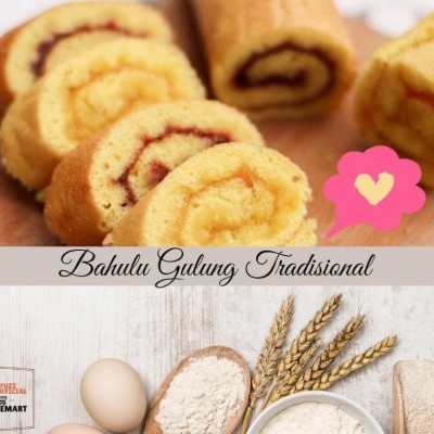 Bahulu Gulung Inti Jem Nenas Homemade