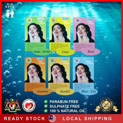 BUFIN PORTABLE  CLEANING PAPER SOAP BATH TRAVEL HAND WASHING CARRY PAPER MINI SCENT SABUN KERTAS 10PCS-READY STOCK MSIA 5.0