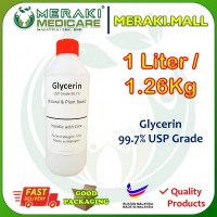 Glycerin   Vegetable Glycerin USP Grade 99.7% - 1L 1.26KG