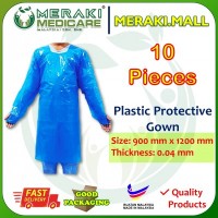 PPE - PLASTIC PROTECTIVE GOWN 10 PCS PACKS PAP-PLA-PRO-GWN