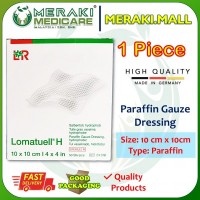 Paraffin Gauze Dressing 10cm x 10 cm - Lomatuell H (Germany) 1 Pieces