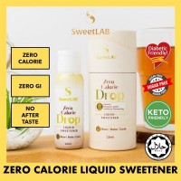 SweetLAB Zero Calorie Drop Liquid Sweetener Gula Cair - 25ml [HALAL Zero Calories Diet Local Diabetic&Obesity Friendly]