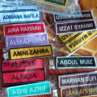 Tanda nama sekolah 1set 4keping