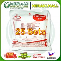 DISPOSABLE STERILE DRESSING SET - NO FORCEP PENYEPIT -25 SETS PDS-DRS-066-SET