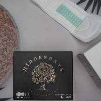 PADS HIDDENDAYS ORGANIC COTTON COVER ULTRA SLIM DAY AND NIGHT PADS WITH ANION CHIPS