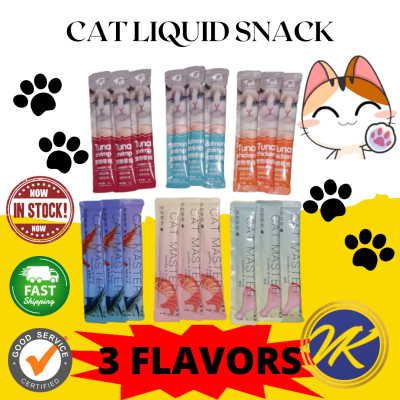 PEIEN 15g & CATMASTER 18g Cat Snack Wet Food Liquid Supplement Snek Sachet Makanan Kucing   SalmonChickenTunaShrimp