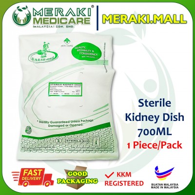 Disposable Sterile Kidney Dish 700ml - Plastic - 1 Piece (Translucent) STR-KDD-700-01P