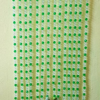 GREEN BEADED CURTAIN