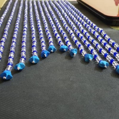 BLUE BEADED CURTAIN