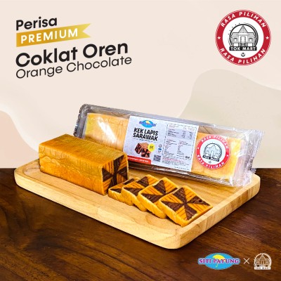 KEK ROLL ORANGE CHOCOLATE PREMIUM ORIGINAL SITI PAYUNG X TOKMART 350g