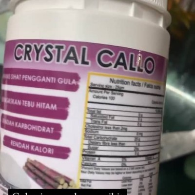 GULA CALLO CRYSTAL (ORGANIC SUGAR)