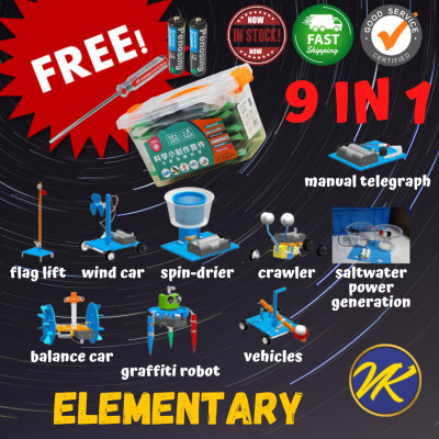 Elementary Stage 9 in 1 Steam Education Robotics Toys  Mainan Kanak Sains Hadiah Robots Peringkat Asas