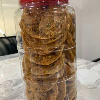 Rempeyek tumpi kacang hijau (balang)