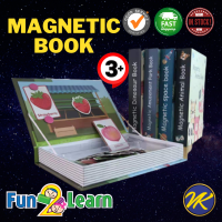 Kids Creative Puzzle Magnetic Learning Book Gift Games  Buku Jigsaw Magnet Kanak Mainan Hadiah