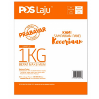 [READY STOCK] 1X POSLAJU SAMPUL PRABAYAR  PREPAID ENVELOPE (ORANGE -SIZE L) (SATU DALAM SATU SET) TERMASUK CONSIGNMENT NOTE