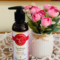 AROMATHERAPY SHOWER GEL~BIDARA + ROSE NATURAL SCENT (COOL EFFECT)