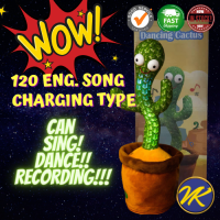 32cm Dancing Cactus USB Charging English Version 120 Songs with box 120Kaktus nyanyi dan menari free kotak
