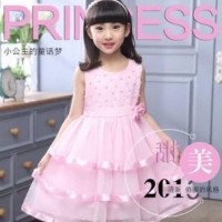 GIRL DRESS SUMMER NEW KOREAN STYLE PRINCESS DANCE GAUZE SKIRT FLUFFY